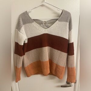 Love By Design Multicolor V-Neck Sweater